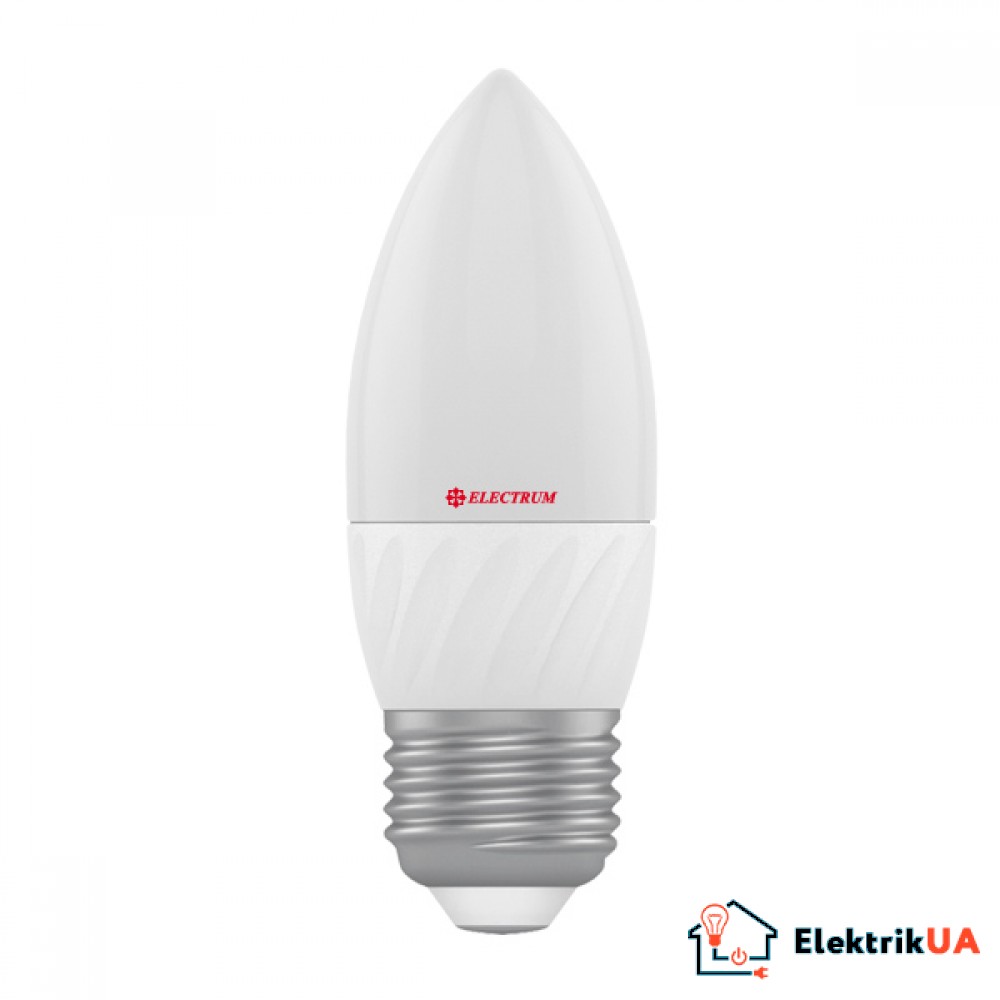 Світлодіодна лампа LED Electrum свічка 6W PA LC-12 E27 2700 (A-LC 0726)